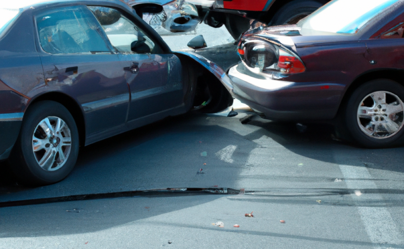 2 car accident at an intersection